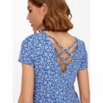 ONLBERA BACK LACE UP S/S DRESS JRS NOOS
