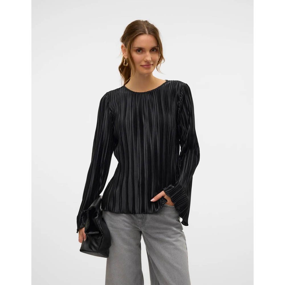 VMRIKKI WIDE PLISSE LS TOP