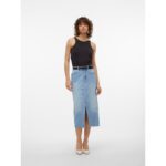 VERI HR CALF DENIM SKIRT