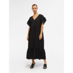 OBJVITA S/S LONG DRESS