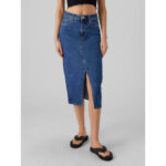 VERI HR CALF DENIM SKIRT