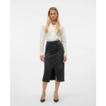 VERI HR CALF DENIM SKIRT