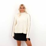 ONLQUEENIE LS CONTRAST HIGH NECK KNIT