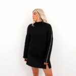 ONLQUEENIE LS CONTRAST HIGH NECK KNIT