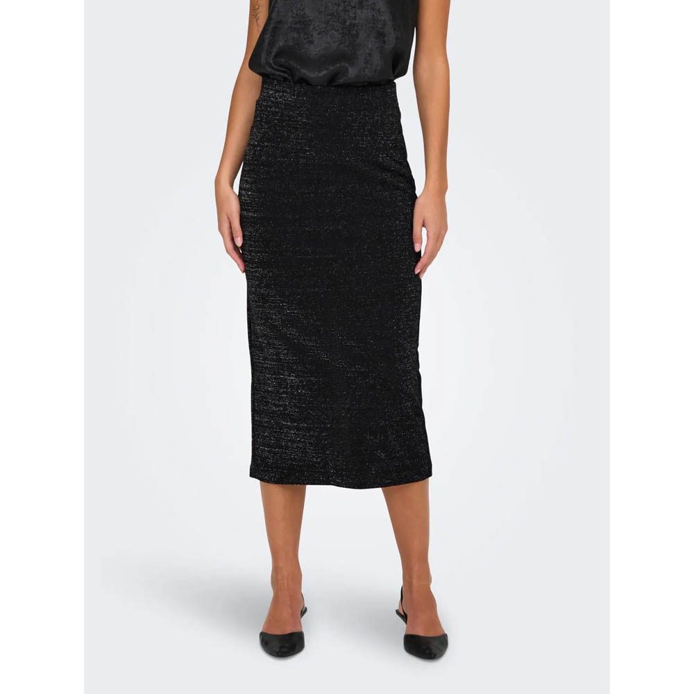 ONLALYA LONG PENCIL SLIT GLIT SKIRT
