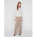VIRIL L/S O-NECK POINTELLE KNIT TOP
