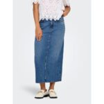 ONLLUMI MIDI BACK SLIT SKIRT NOOS