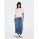 ONLLUMI MIDI BACK SLIT SKIRT NOOS