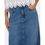 ONLLUMI MIDI BACK SLIT SKIRT NOOS