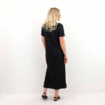 PCANINE SS NECK DRESS