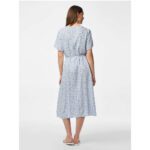 PCNYA SS V-NECK MIDI DRESS