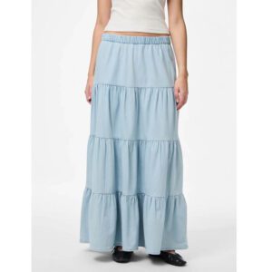 PCTULA LW MAXI DENIM SKIRT