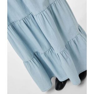 PCTULA LW MAXI DENIM SKIRT