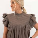 ONLHEIKE S/L FRILL O-NECK TOP