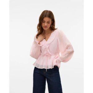 VMDORA LS FRILL PLEAT TOP