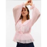 VMDORA LS FRILL PLEAT TOP