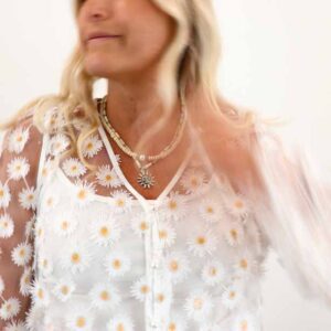 VISOLA L/S FLOWER TOP